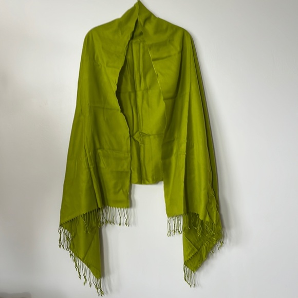 pashmina Accessories - PASHMINA olive green scarf